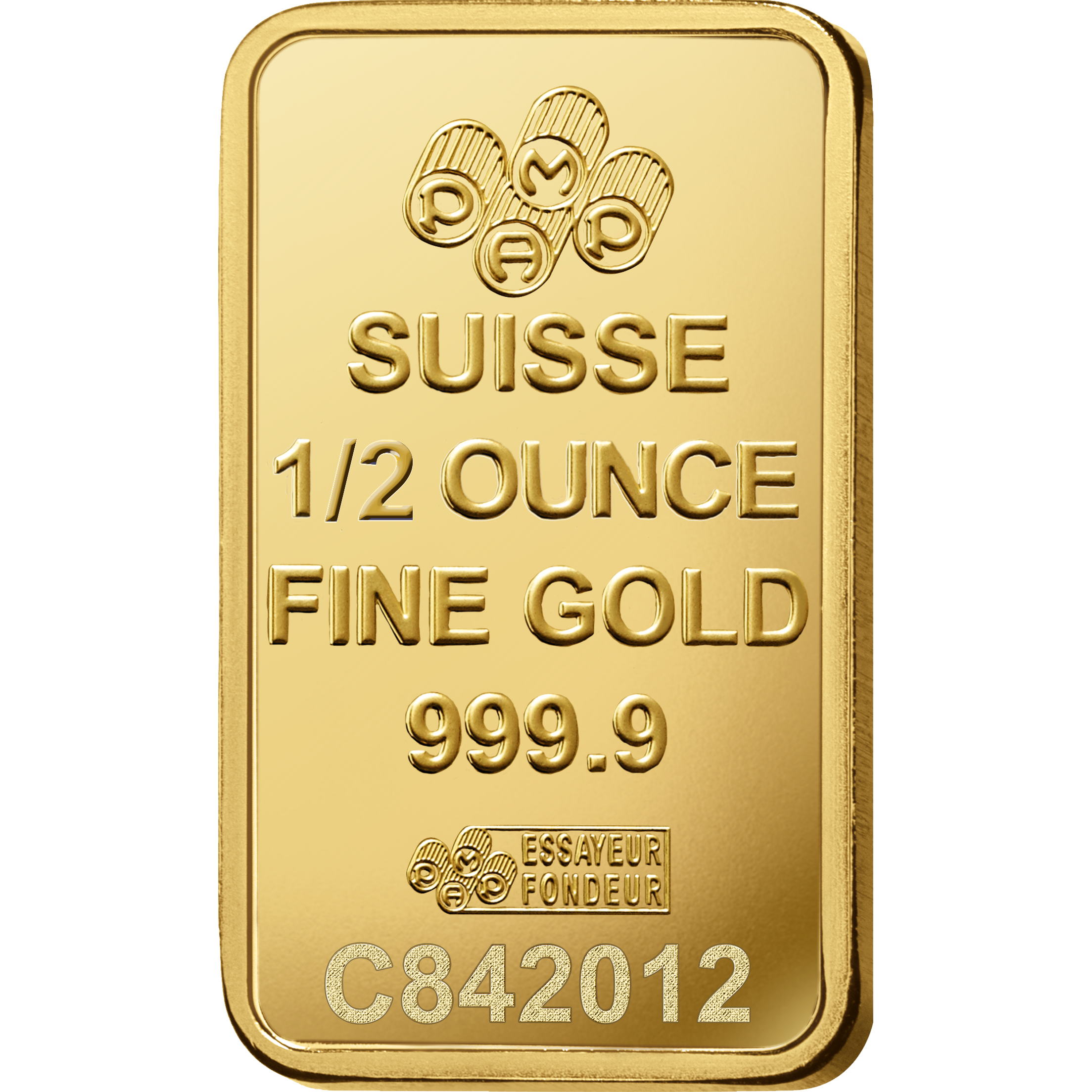 Lady Fortuna™ Gold Minted Bar - 1/2 oz