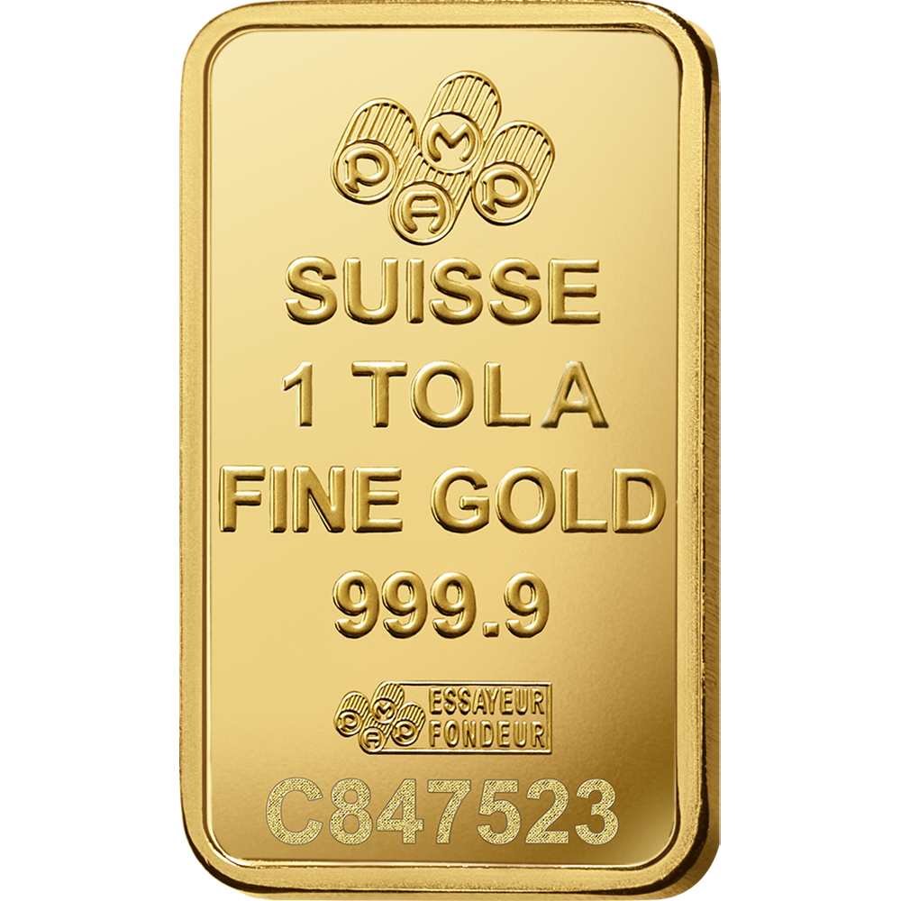 Lady Fortuna™ Gold Minted Bar - 1 Tola