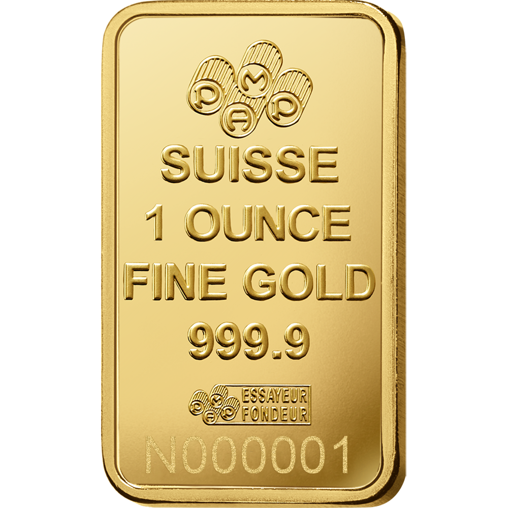 Lady Fortuna™ Gold Minted Bar - 1oz (Carbon Reduced)